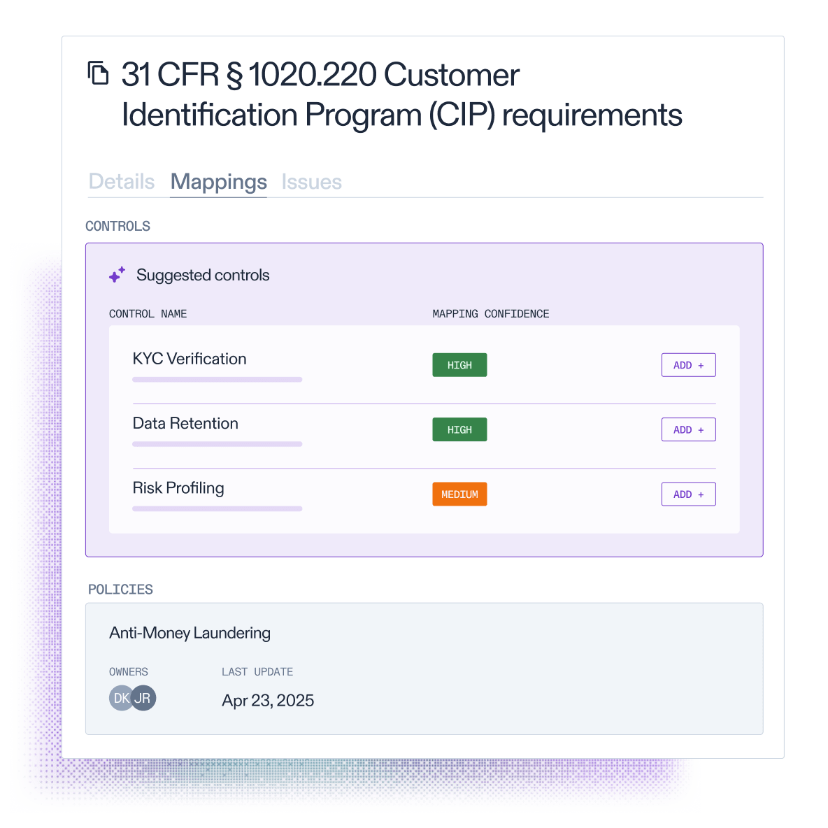Connect regulatory compliance with GRC